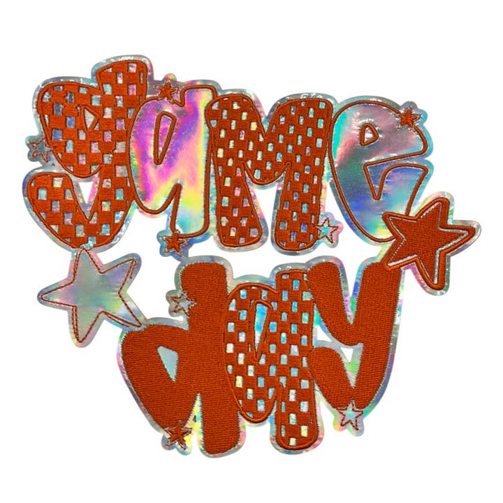 Gameday Iron on Patch for wholesale by Queens Designs