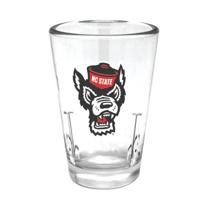 Indigo Falls - Wholesale Shot Glass - 2oz NC State Wolfpack Single-Wall Tritan Collector Glass0
