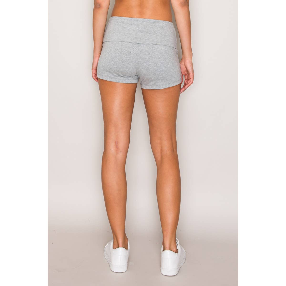 Popular 21 - Wholesale Shorts - Women's - Cotton Bike Shorts with Fold over Waist Band6