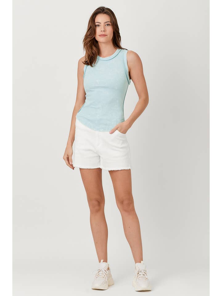 Mystree - Wholesale Tank Top - Women's - 60556 Exposed Seaming Ribbed Tank39