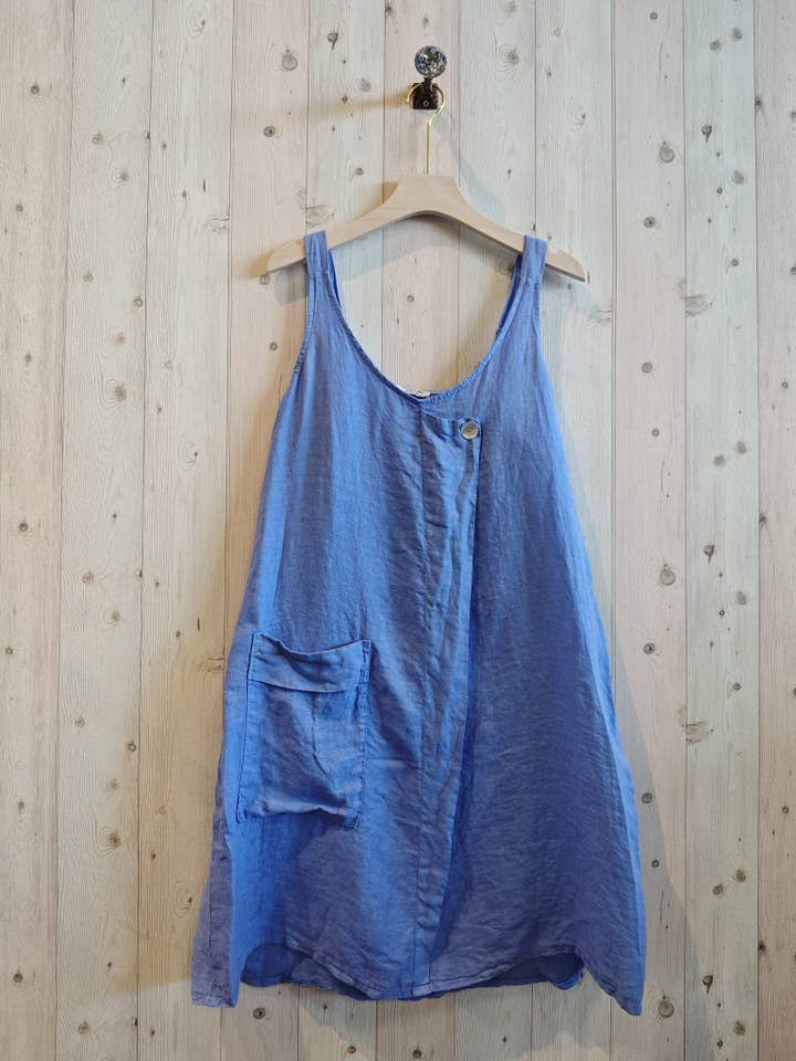 Linen & More – Großhandel Kleid – Damen – Kleid mit 100 % Leinen-Tasche