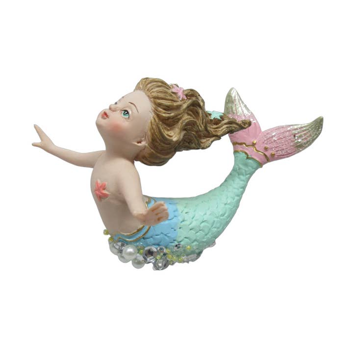 December Diamonds – wholesale Decorative figurine – Blue Girl Mermaid Orn0