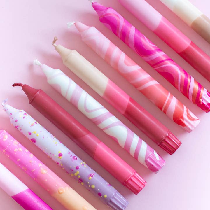 Nordtrice - Wholesale Tapered candle/candlestick - Taper candles box - Pink Valentines5