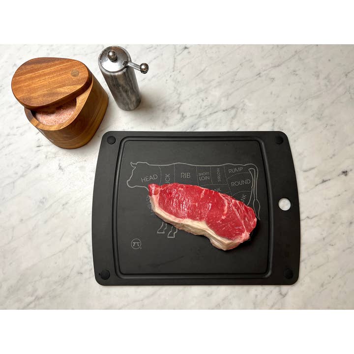 Fox Run Brands - Wholesale Cutting Board - Outset Cow Cuts Grill Cutting Board, 10.8” x 14.5” x 0.2”