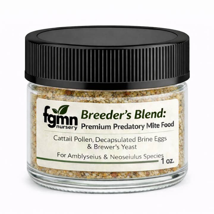 Breeder’s Blend: Premium Predatory Mite Food for wholesale by FGMN Nursery