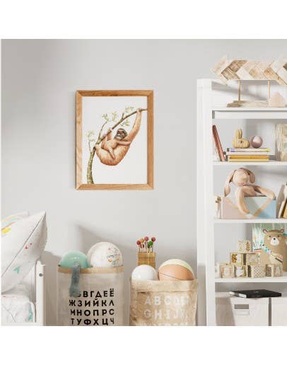 KidzStijl - Vente Poster - Poster Paresseux et bébé1