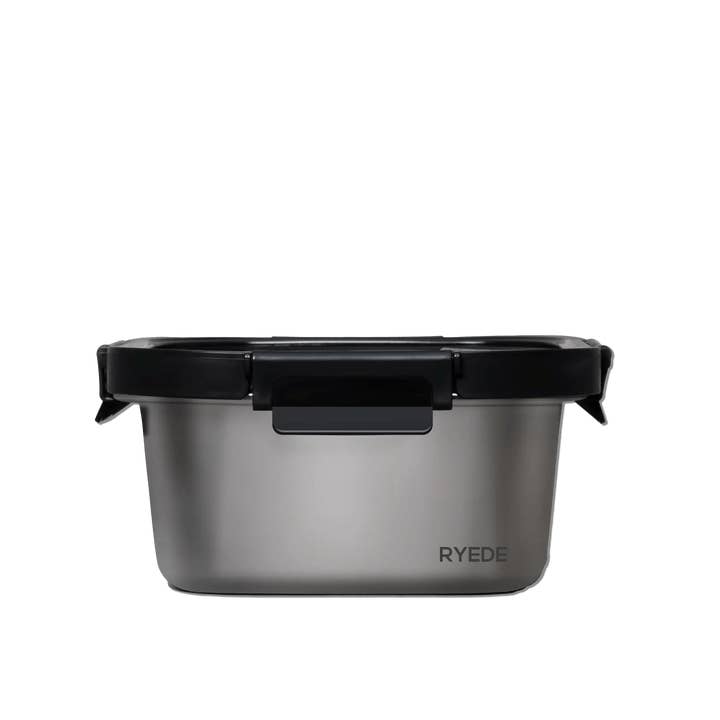 Genicook Product LLC - Wholesale Food Storage Container - Genicook Square Microwave-Safe Stainless Steel Container (600, 1450 ML)