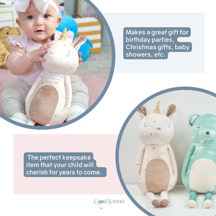 GooseWaddle + Pello - Wholesale Stuffed/Plush Toy - Kids & Baby - Cleo Unicorn Mini Printed Plush2