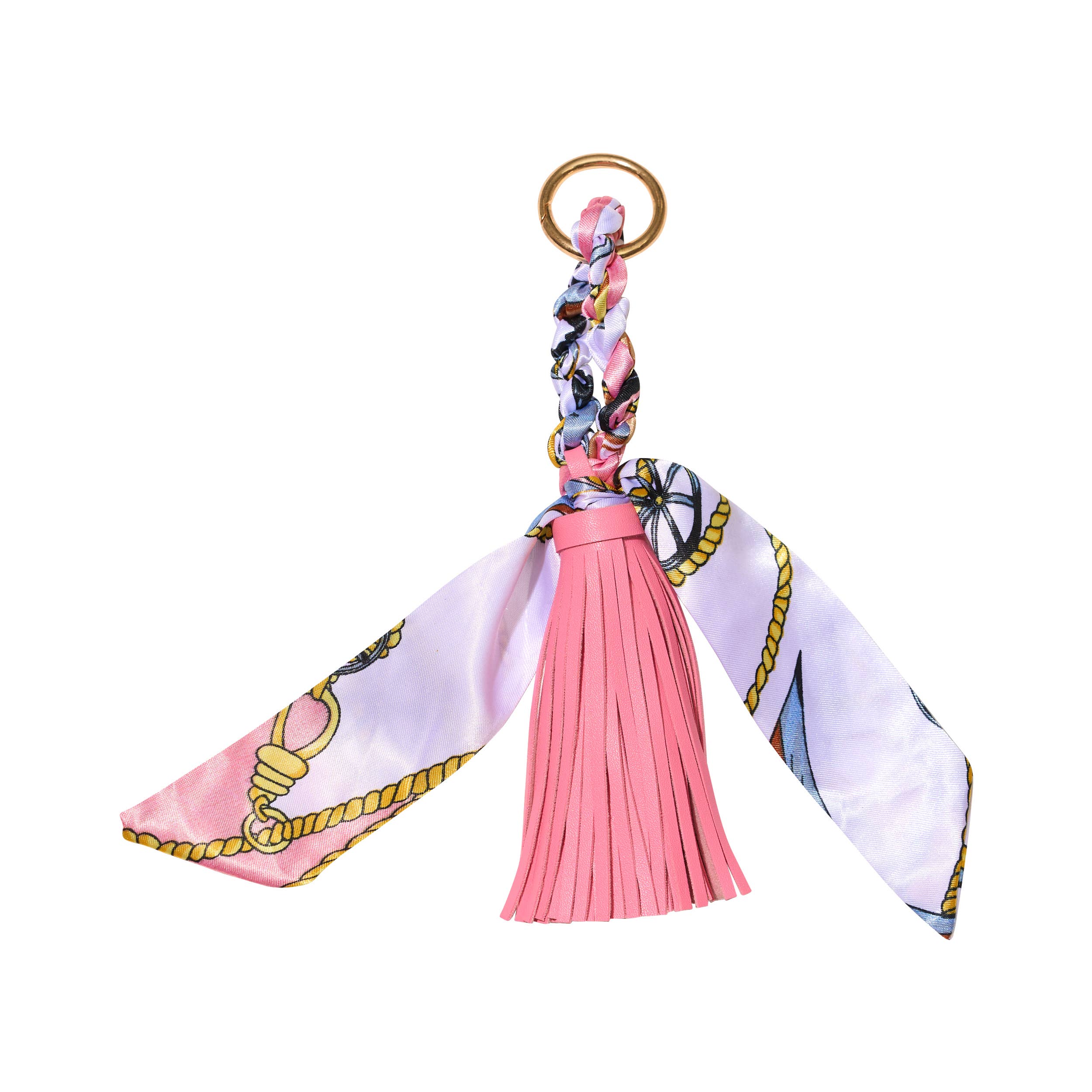 Malibu Sugar - Wholesale Purse/Bag Accessory - Women's - Faux Leather Tassel w/ Scarf Bag Charm5