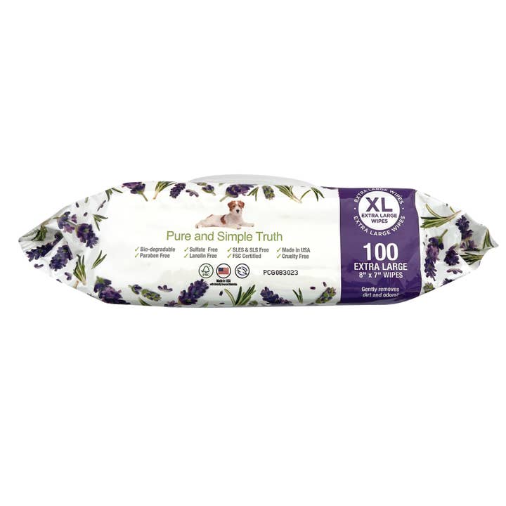 Pure and Natural Pet - Wholesale Pet Grooming Aid - Dog - Grooming & Cleansing Wipes for Dogs & Cats - Scented