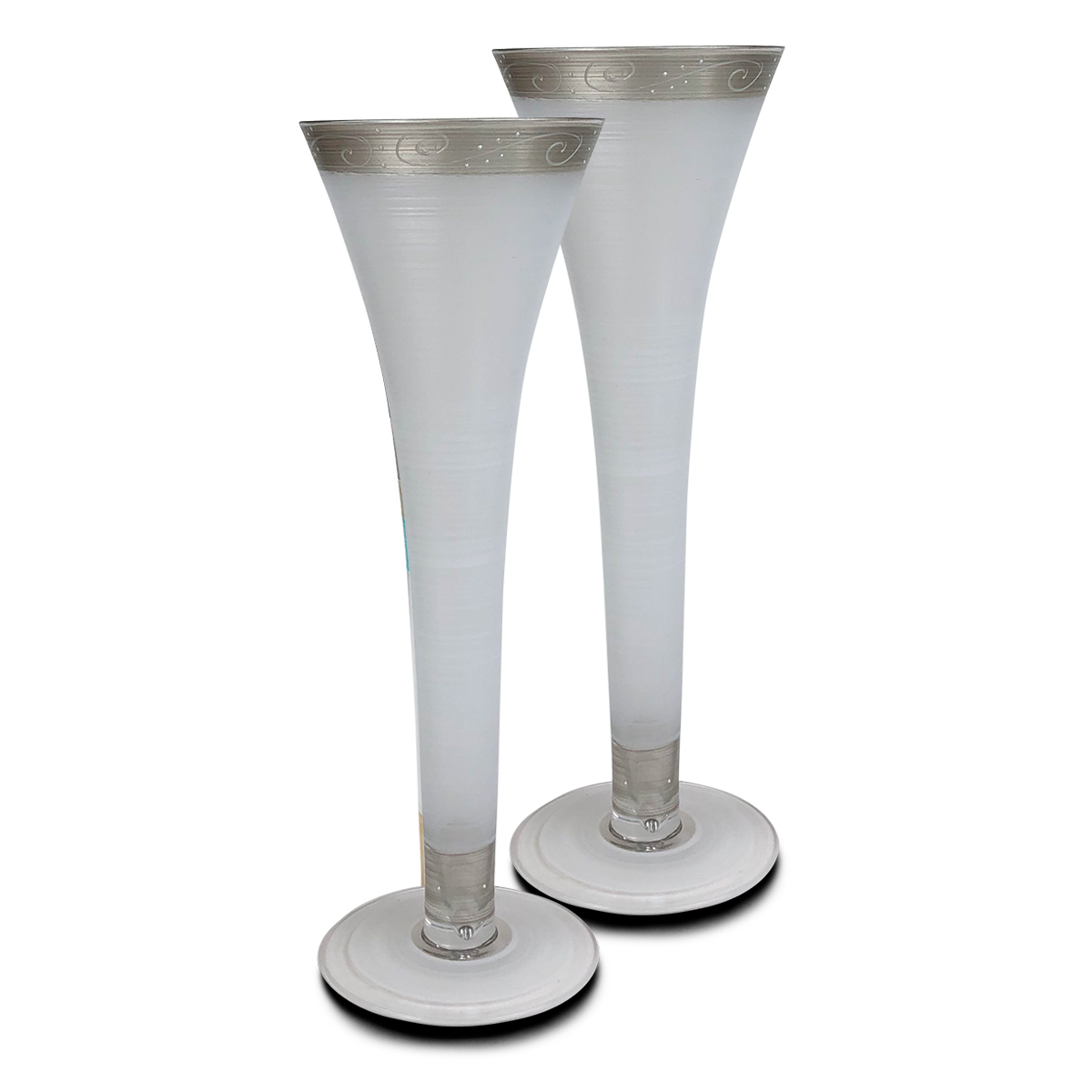 Golden Hill Studio - Vente Flûtes de champagne - Verres à flûte creuse Heirloom7