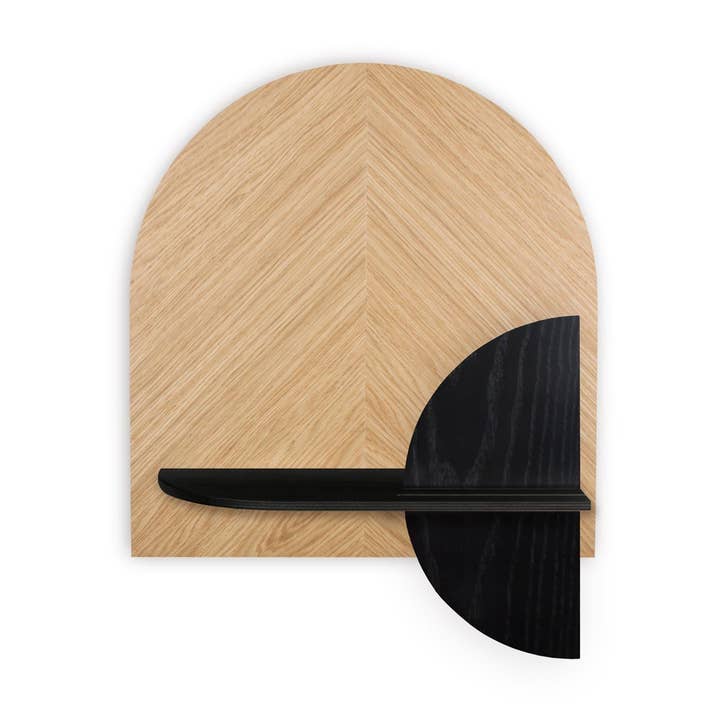 Estantería de pared Alba · Espina de pescado de roble para venta al por mayor de Woodendot