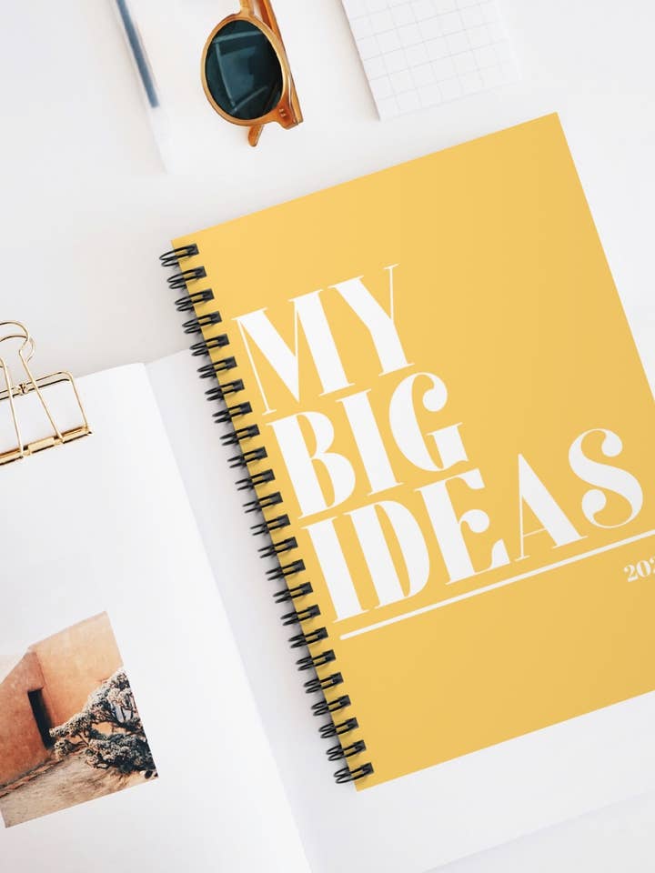 My Big Ideas Spiral Notebook for wholesale by Lolita K Studio