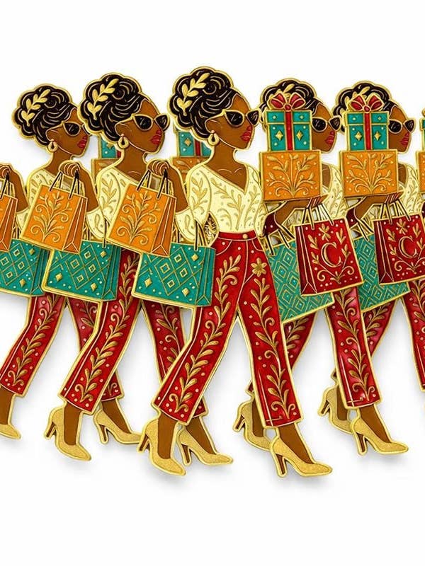 Heritage Shopper Keepsake Sticker (Set of 5) for wholesale by Heritage Pin Co.