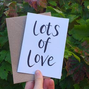 Lots of Love card for wholesale by Alice Draws The Line