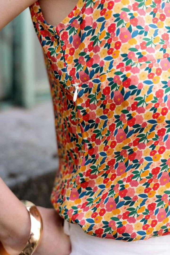 Fleurs Flowers Joy knotted strap nursing top for wholesale on Faire3