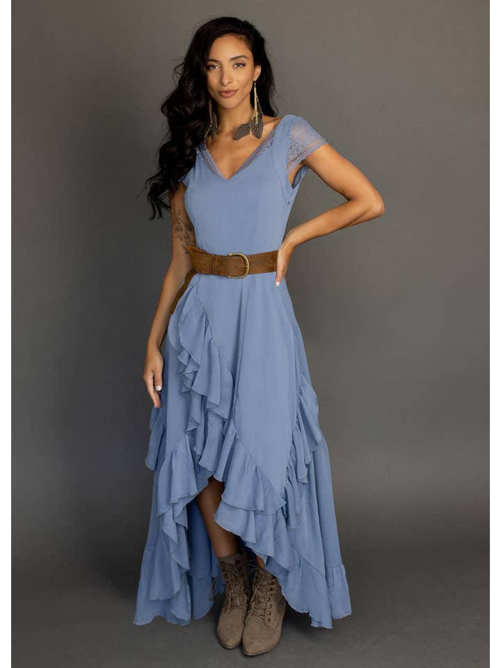 Joyfolie - Wholesale Dress - Women's - Baylin Dress in Bluestone
