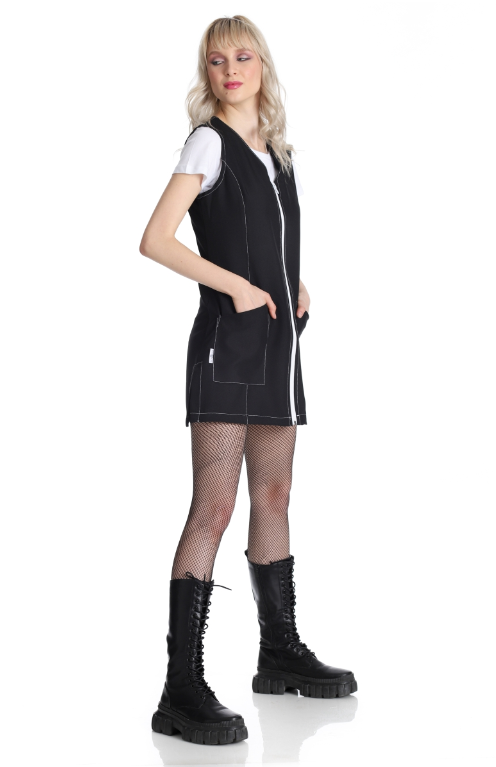 West Rose abbigliamento professionale - Wholesale Apron - BEATRICE BLACK WORK APRON2