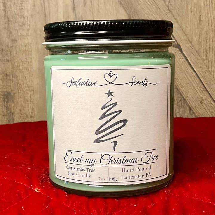 Erect My Christmas Tree - 7 oz Soy Wax Candle for wholesale by Studio Scents LLC