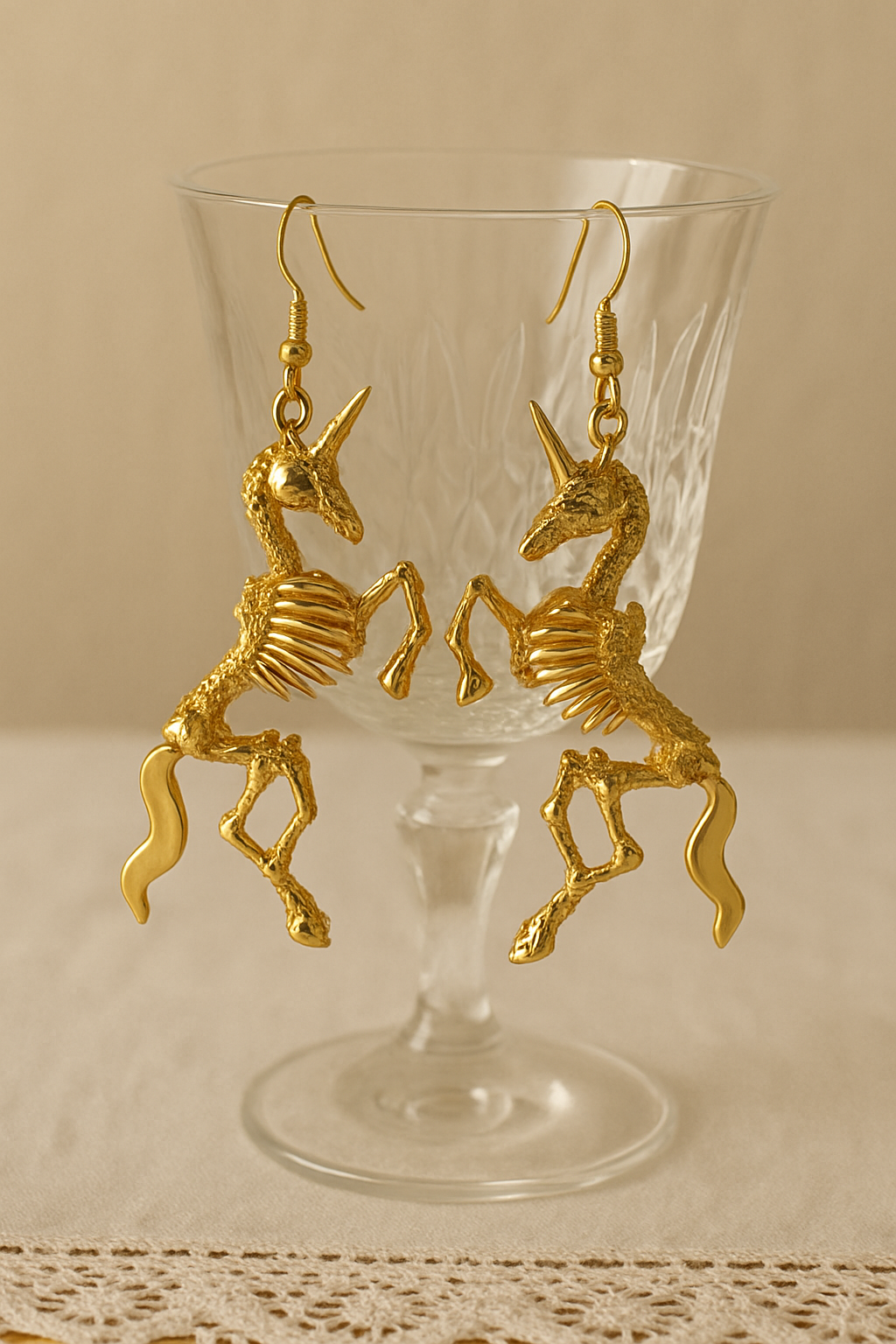 Wild & Free - Wholesale Dangle Earrings - Pendientes de esqueleto de unicornio2