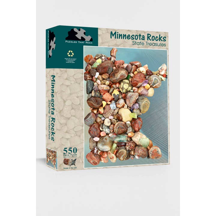 Minnesota Rocks 550-Piece Puzzle for wholesale by Puzzles That Rock