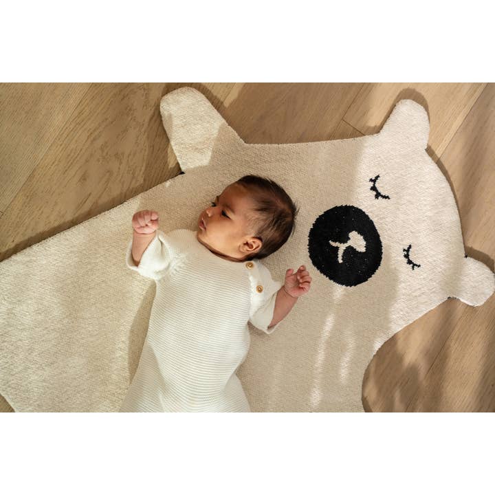 Indaba Trading - Wholesale Area Rug - Kids & Baby - White Tiger Knit Rug