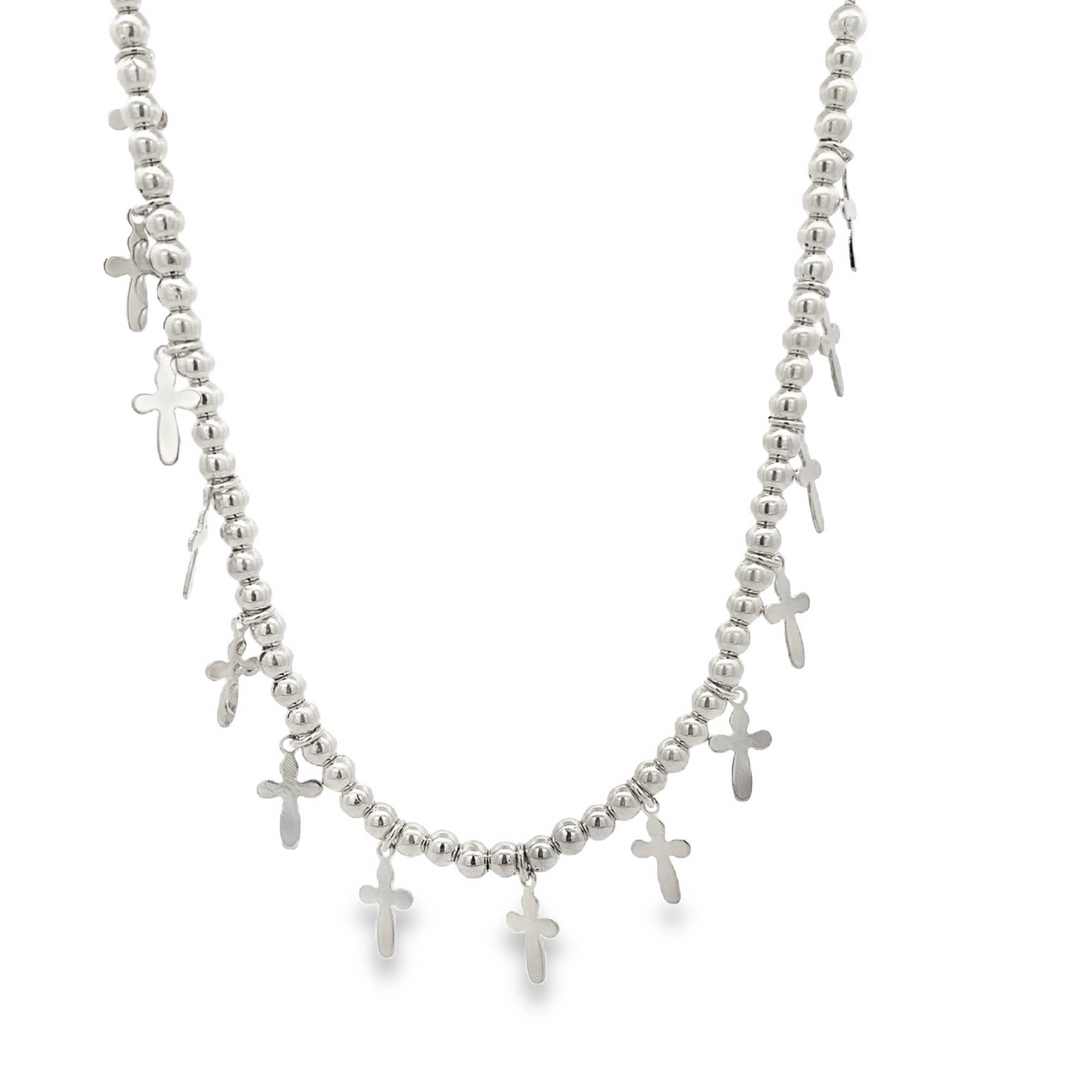 MIA Jewelry – Engroshandel Choker/colliers – Choker med krydsdangle (F3)2