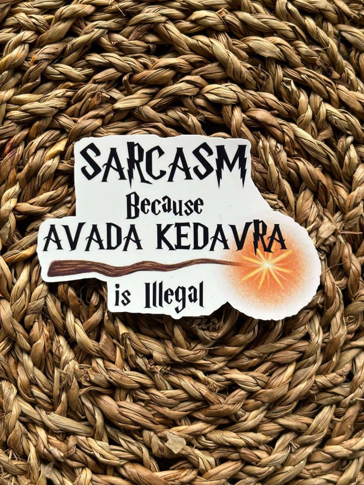 Sarcasm Sticker for wholesale by Nordic Book Adventure