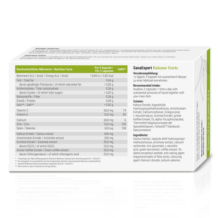 SanaExpert GmbH - Vendita all'ingrosso Vitamine/integratori orali - SanaExpert Baiome Forte, Capseln, 60 pezzi1