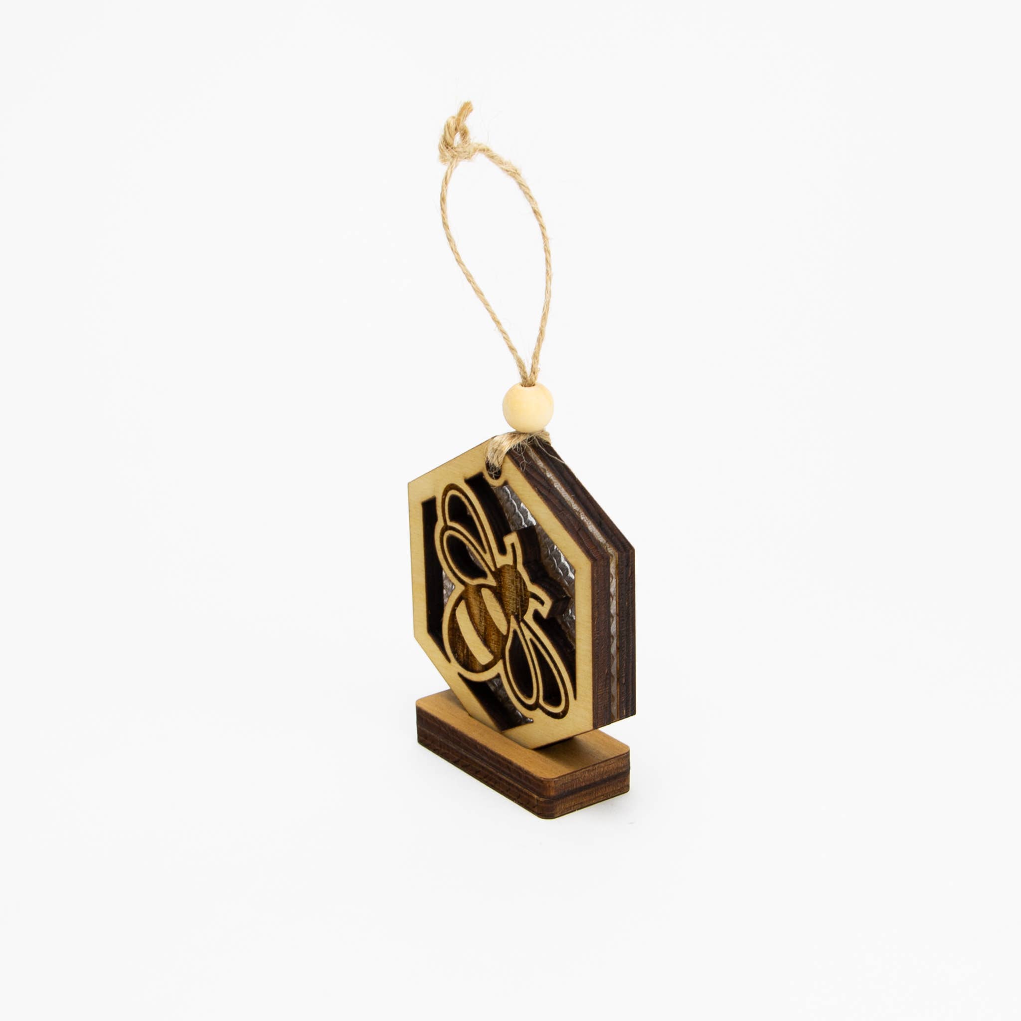 Beyond The Kerf - Wholesale Ornament - Honey Bee Ornament3