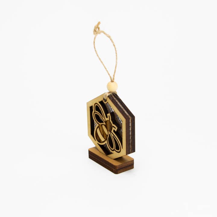 Beyond The Kerf - Wholesale Ornament - Honey Bee Ornament3