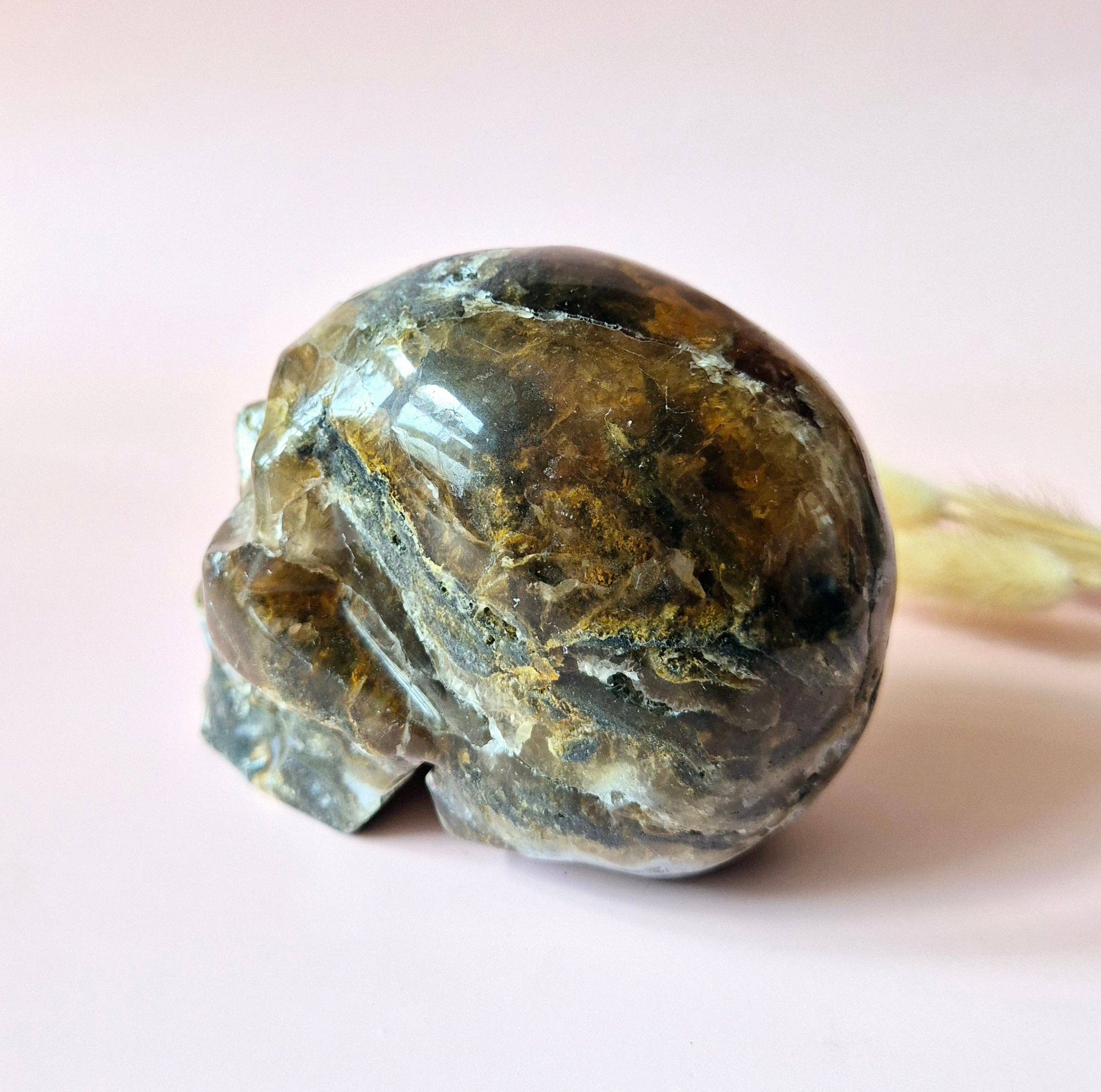 Moonlight Gemstones - Wholesale Spiritual Stone/Crystal - XXL Gemstone Druzy Skull Fluorite Skull - #3 926 grams3