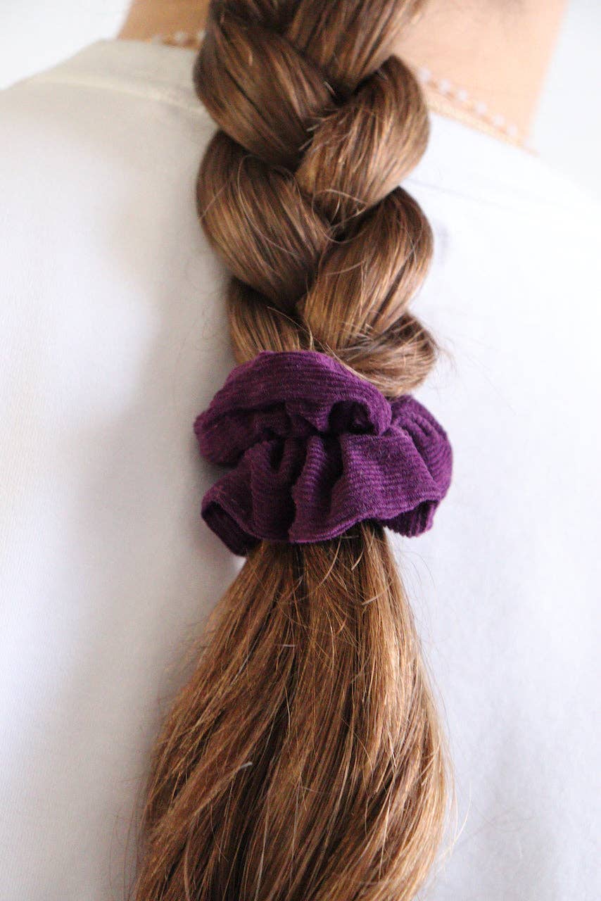 Maho - Wholesale Hair Tie - Gaby purple velvet1