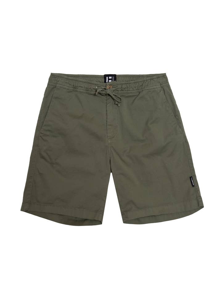 Losse khaki chino short voor wholesale door Humpier