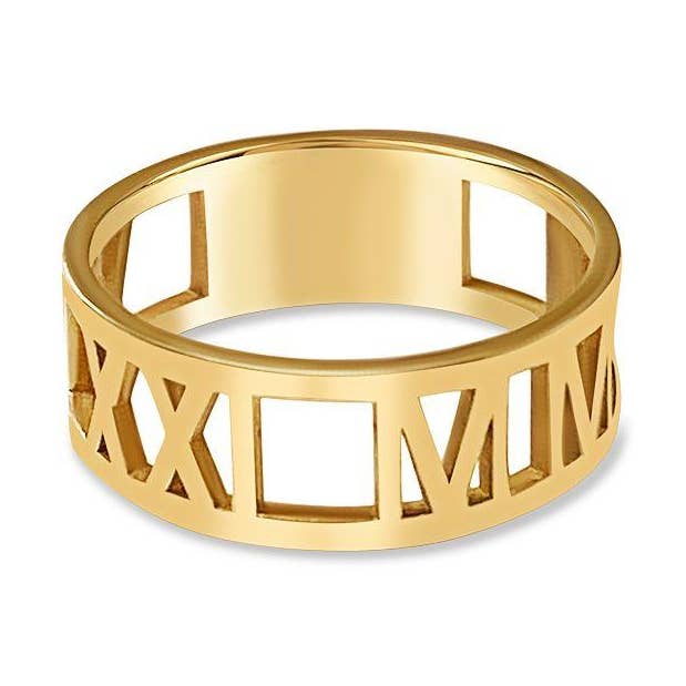 Solid Gold Special Date Ring för wholesale av Anna Lou of London