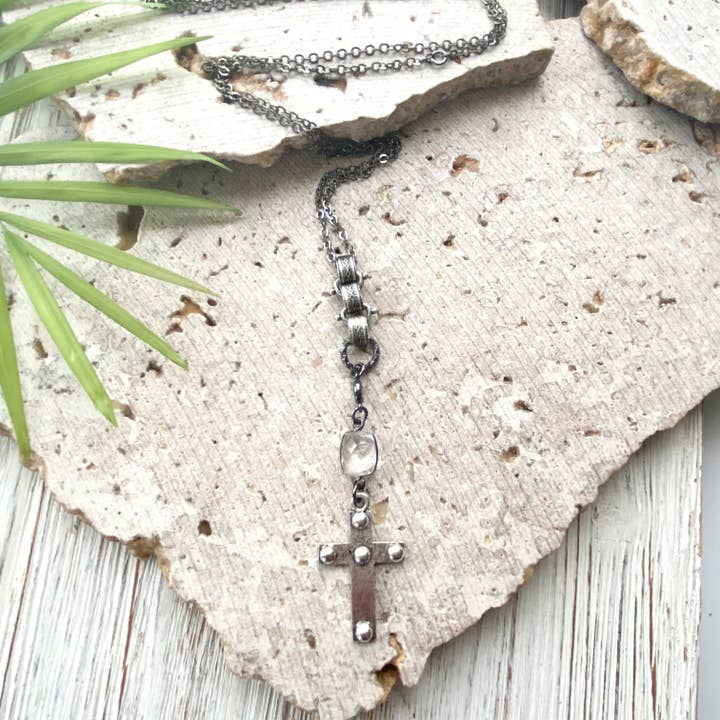 VB&CO Designs Handmade Jewelry – Colar pingente/pendente por atacado – Colar cristão religioso cruz jóias vintage Jesus2