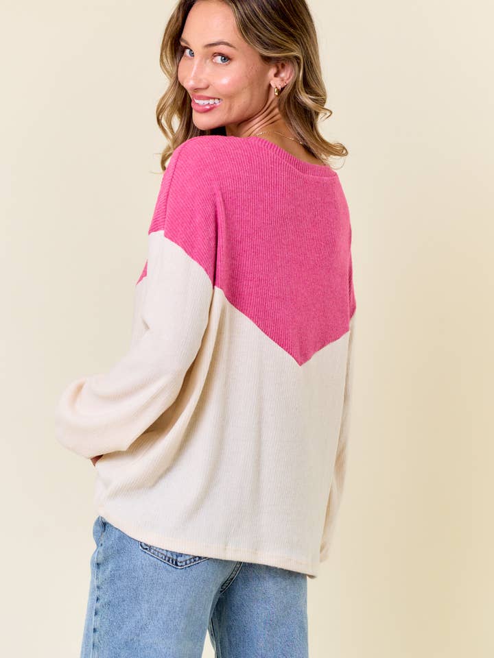lovely melody – Top de malha - Mulher por atacado – LMT4635-Camisola Moment Or Life de manga comprida8
