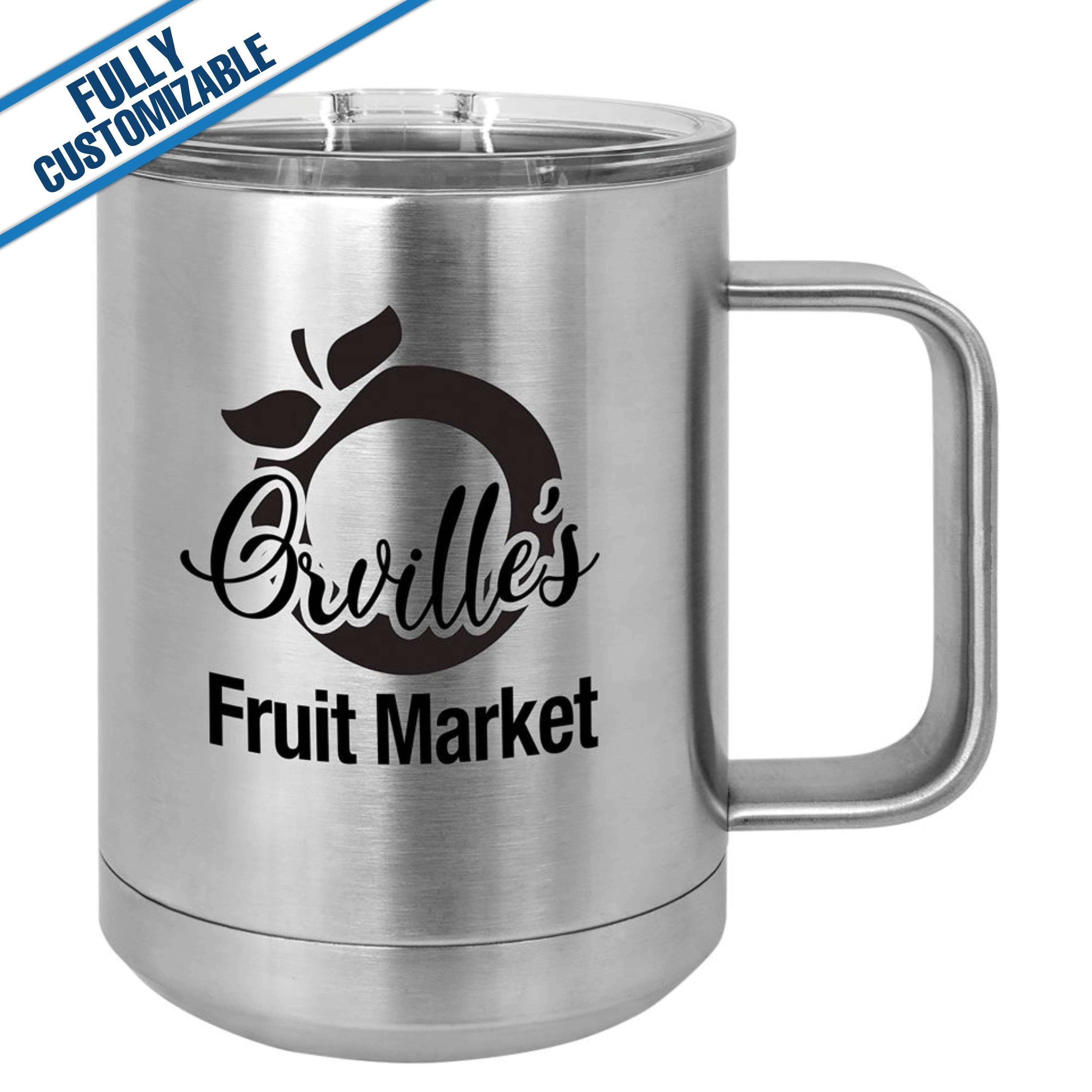 GiftWorksPlus - Vente Gourde/bouteille isotherme - 15 oz. Mug de voyage gravé entièrement personnalisable0