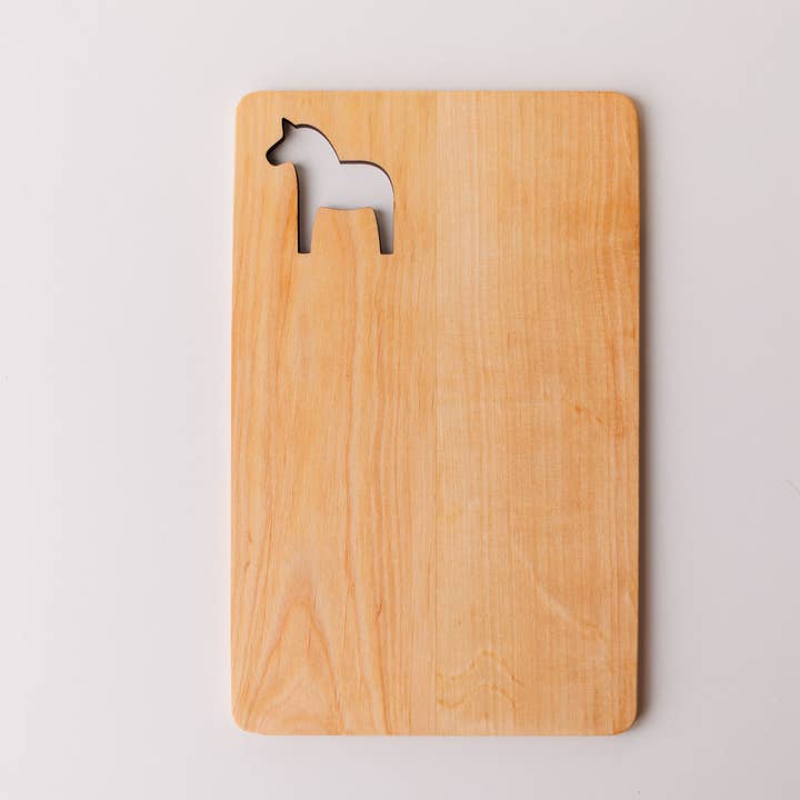Alder Sandwich Board, Dala Horse for wholesale by Talla Imports
