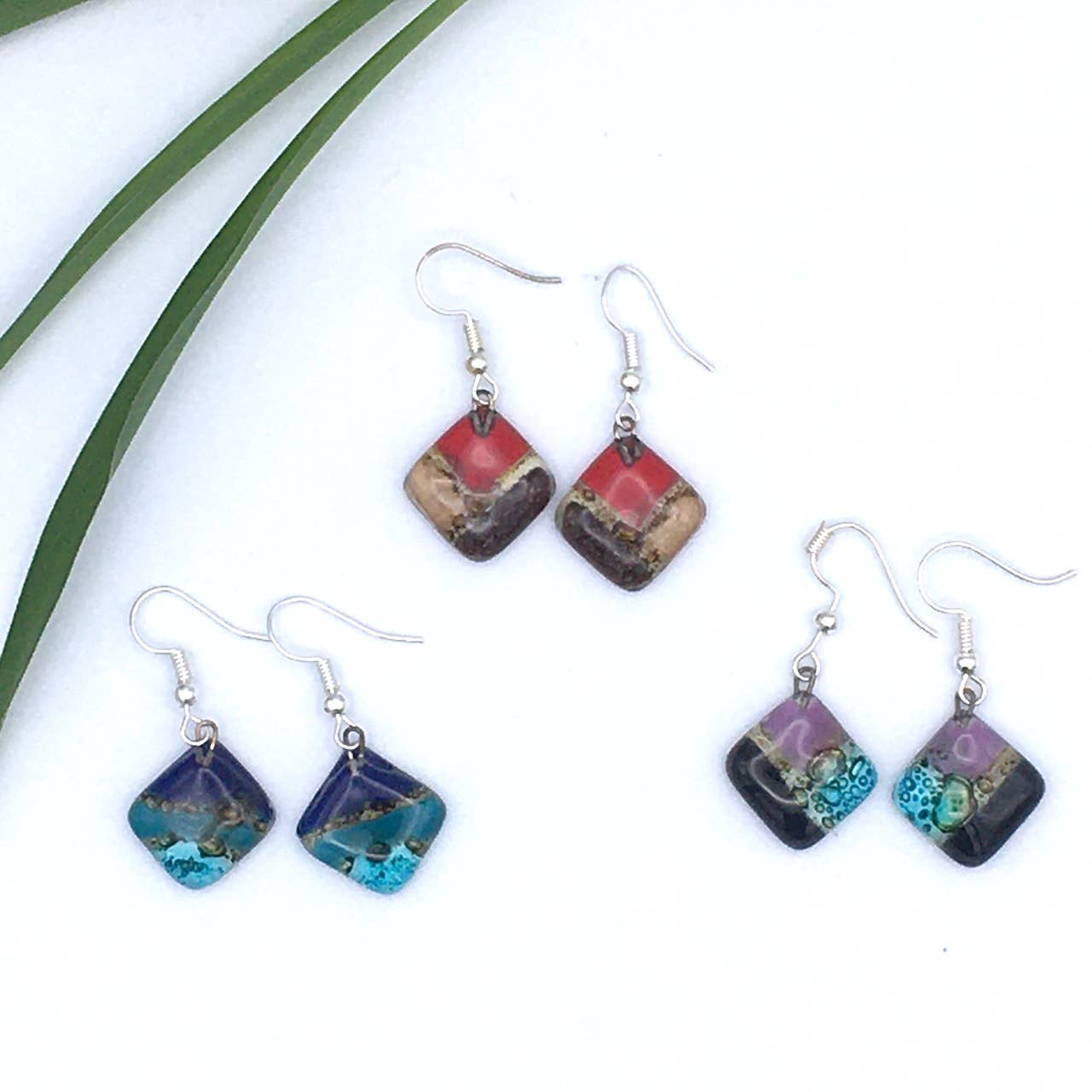 Women of the Cloud Forest - Wholesale Dangle Earrings - Glass Earring Assortment (24 units of mixed shapes)1