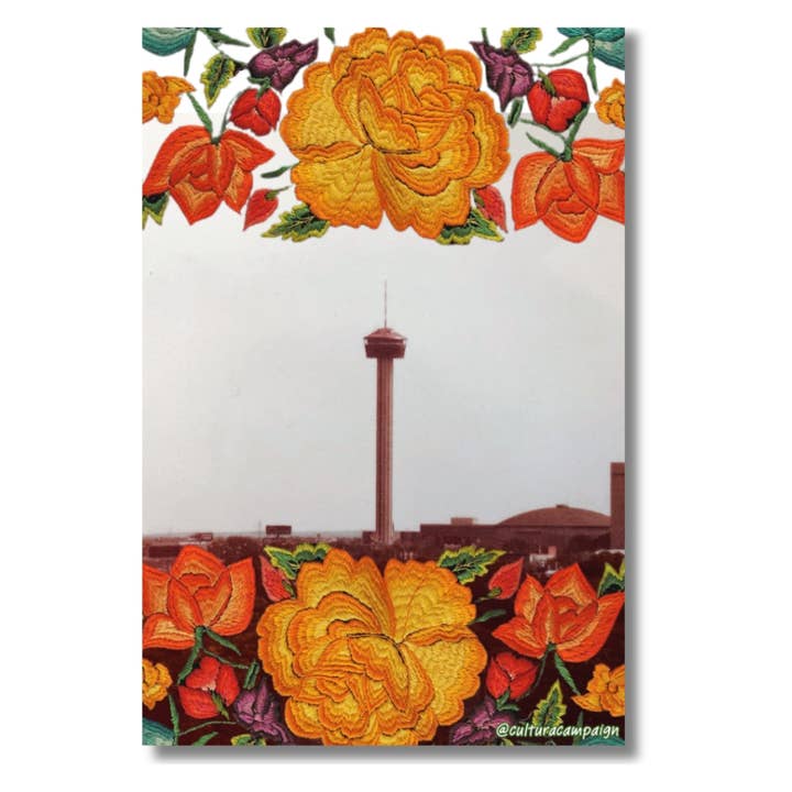 San Antonio Turm Collage Aufkleber für den Großhandel von Cultura Campaign