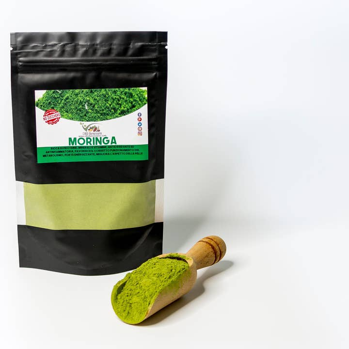 Cibobenessere – wholesale Protein-/superfoodpulver – ORGANISKT MORINGA PULVER