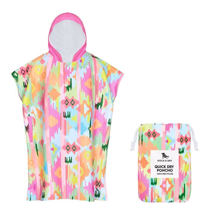 Dock & Bay Poncho - Adults - Ibiza Glow for wholesale by Dock & Bay USA