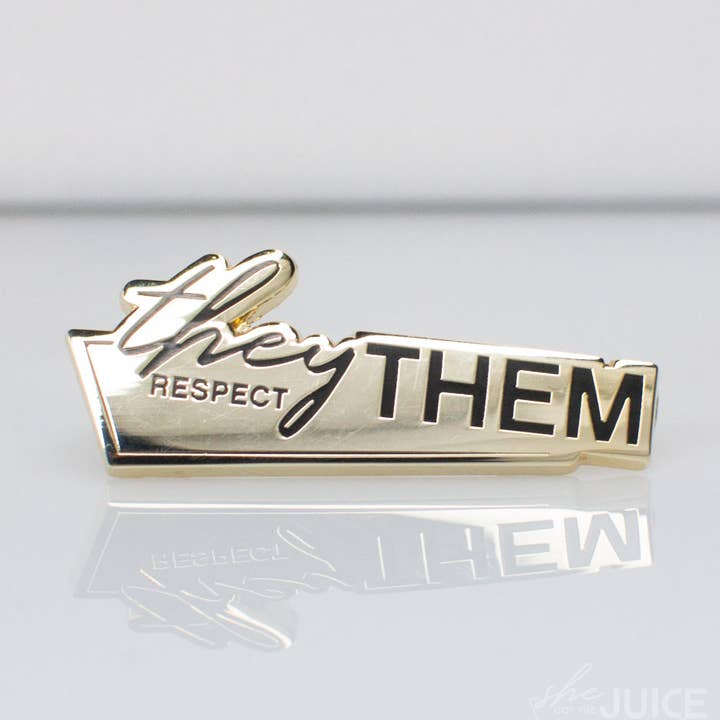 She Got The Juice - Wholesale Lapel Pin/Button - Respect Them - Pronoun Lapel Pin
