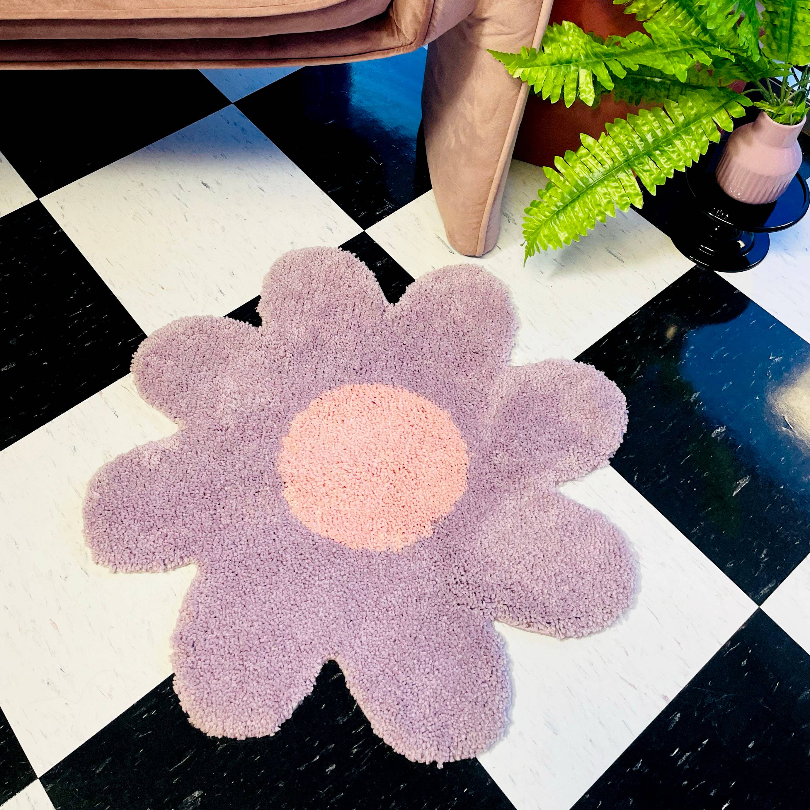 A Shop of Things - Wholesale Bath Mat - Daisy Rug- Lavender5