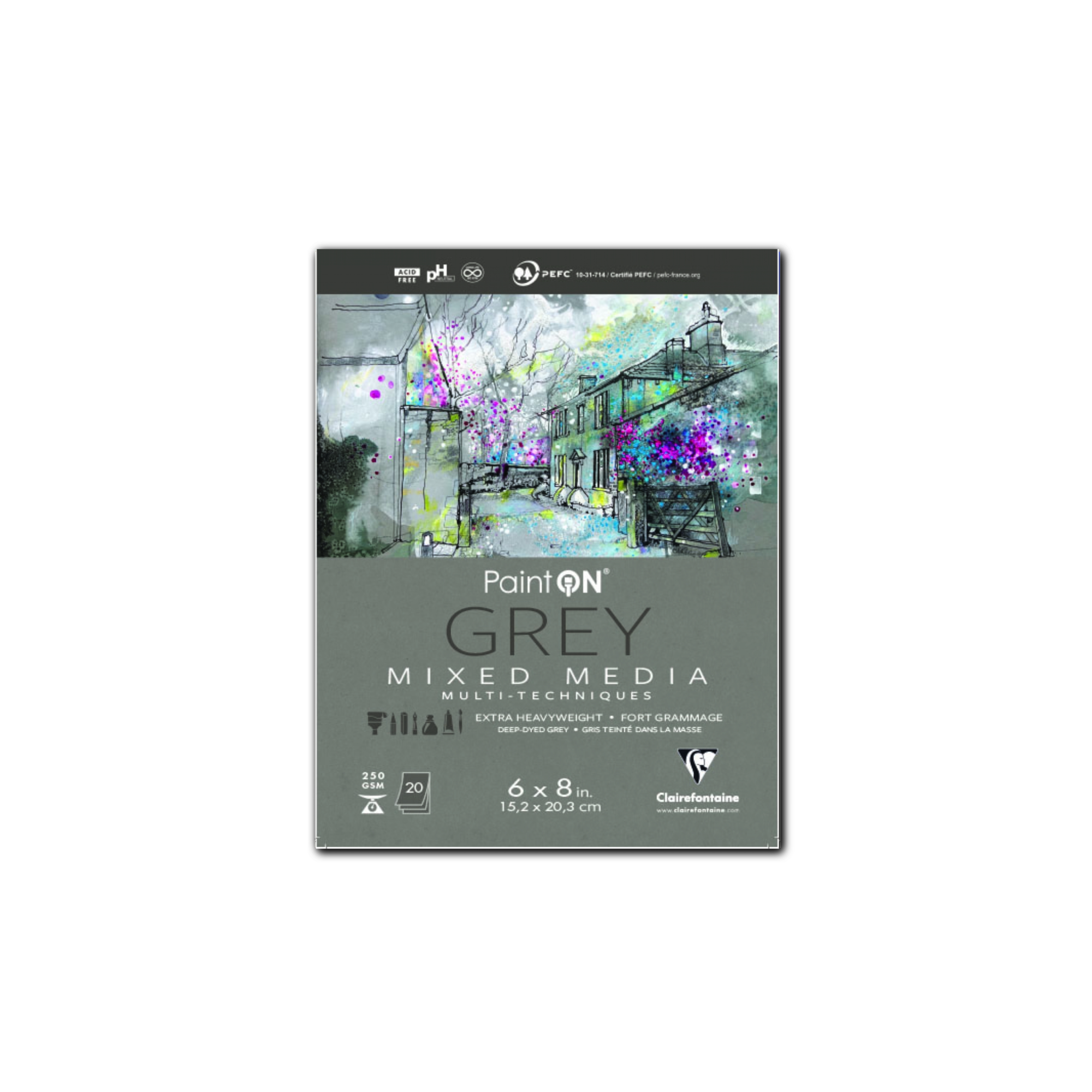 Exaclair - Wholesale Sketchbook/Sketchpad - PaintON Mixed Media Pads - 250g - Six Colors - Three Sizes3