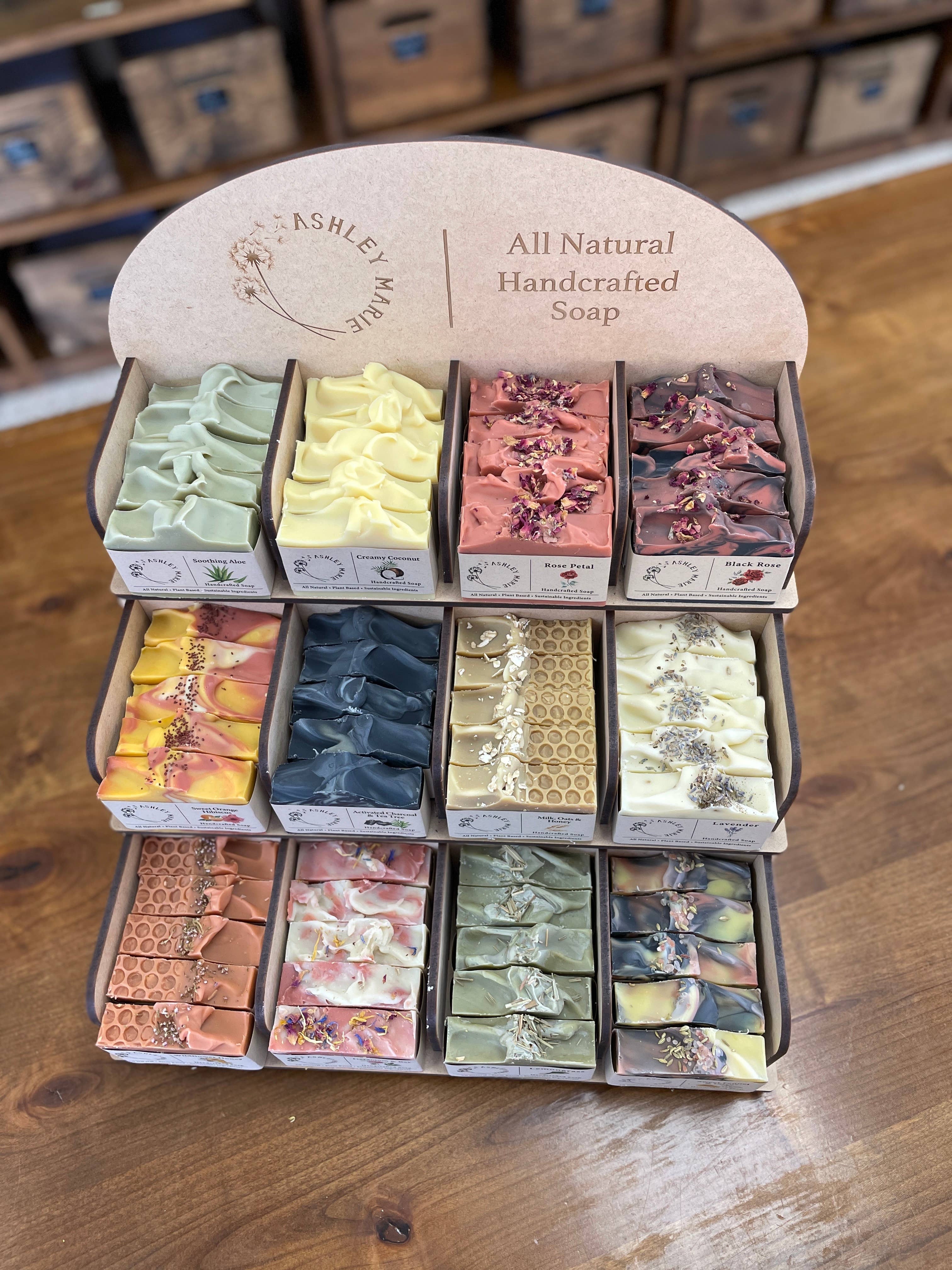 Ashley Marie Soap - Wholesale Retailer Display - Beauty & Wellness - Soap Display2