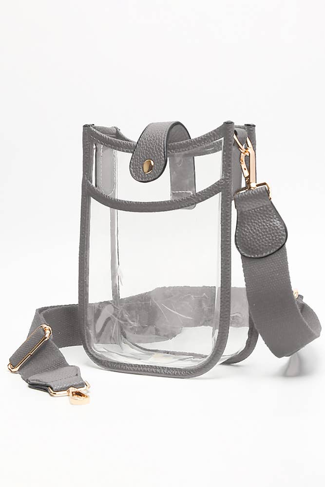 Hana - Wholesale Crossbody Bag - Women's - Clear Stadium Crossbody Mini Bag14