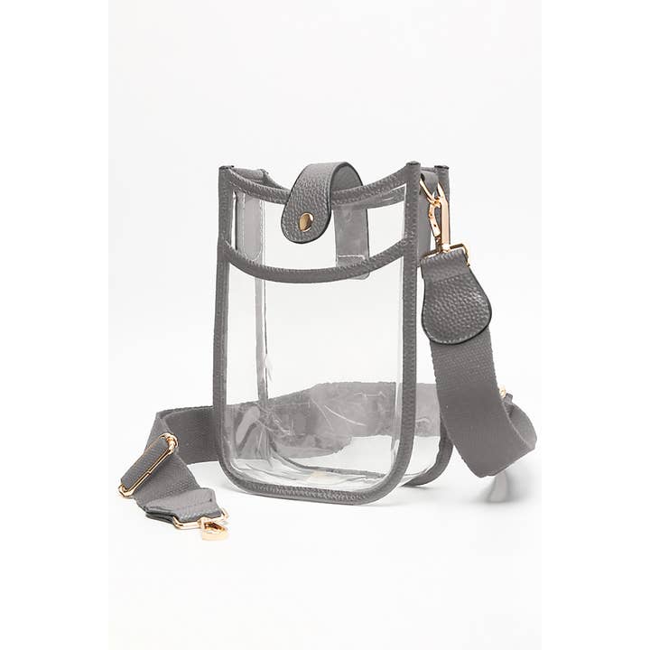 Hana - Wholesale Crossbody Bag - Women's - Clear Stadium Crossbody Mini Bag14