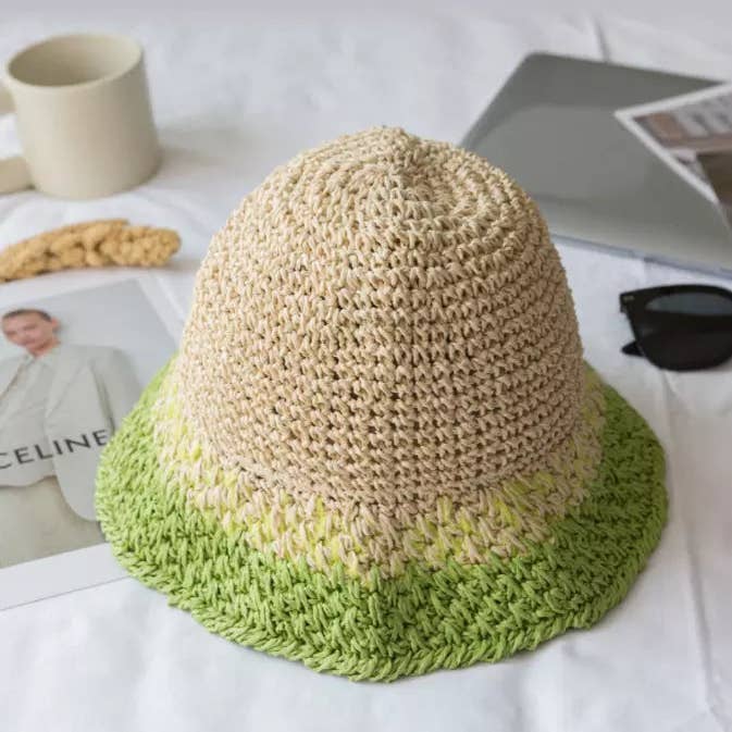 The Pathz - Hats, Bags & Lifestyle - Wholesale Straw Hat - Women's - Summer Vibes Straw Hat, Dual-tone